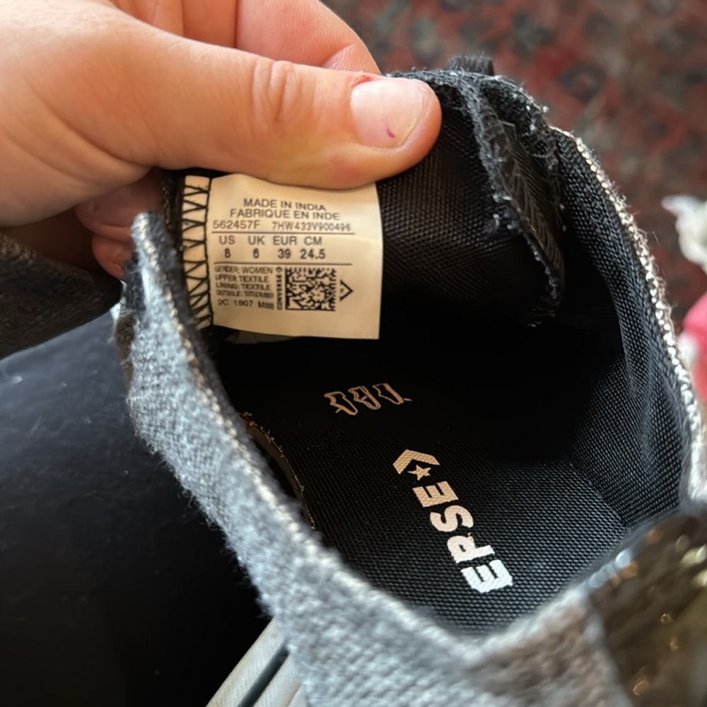 Converse flip tongue tweed low tops - Picture 9 of 10